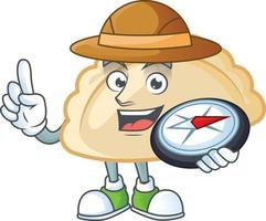 Pierogi cartoon character style vector