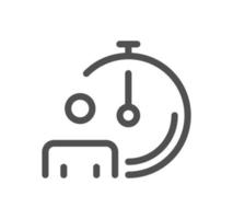 Head hunting related icon outline and linear vector. vector