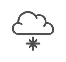 Weather related icon outline and linear vector. vector