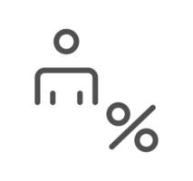 Credit rating related icon outline and linear vector. vector