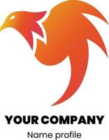 simple eagle logo design vector