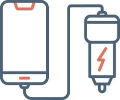 Car phone charging Vector Icon