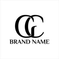 GC letter vector logo