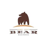 Bear Icon Logo Design Template vector