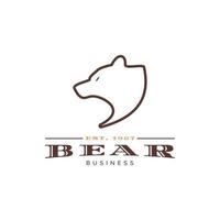 Bear Icon Logo Design Template vector