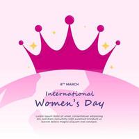 International Women's Day Social Media Post Design vector
