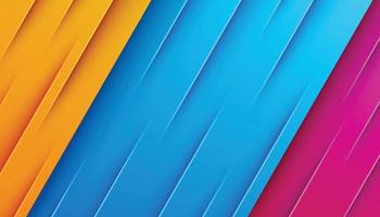 Abstract Yellow, Blue, Purple, Modern Diagonal Stripe Background, Overlap Layers vector