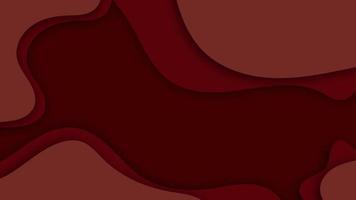 abstract red papercut overlap like a cave, minimal curve shape background vector