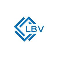 LBV letter logo design on white background. LBV creative circle letter logo concept. LBV letter design. vector