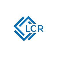 LCR letter logo design on white background. LCR creative circle letter logo concept. LCR letter design. vector