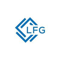 lfg letra logo diseño en blanco antecedentes. lfg creativo circulo letra logo concepto. lfg letra diseño. vector