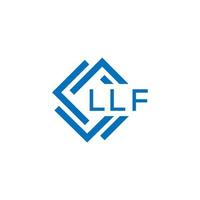 LLF letter logo design on white background. LLF creative circle letter logo concept. LLF letter design. vector