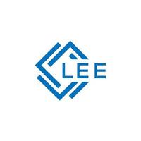 LEE letter logo design on white background. LEE creative circle letter logo concept. LEE letter design. vector