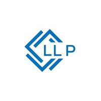 llp letra logo diseño en blanco antecedentes. llp creativo circulo letra logo concepto. llp letra diseño. vector