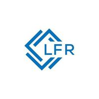 LFR letter logo design on white background. LFR creative circle letter logo concept. LFR letter design. vector