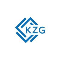 KZG letter logo design on white background. KZG creative circle letter logo concept. KZG letter design. vector