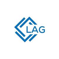 LAG letter logo design on white background. LAG creative circle letter logo concept. LAG letter design. vector