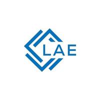 LAE letter logo design on white background. LAE creative circle letter logo concept. LAE letter design. vector