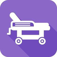 icono de vector de cama de hospital