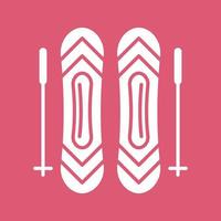 Ski Sticks Vector Icon