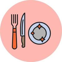 icono de vector de comedor