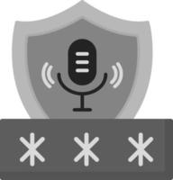 Voice Access Security Vector Icon