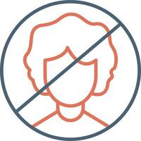 Person Not Allowed Vector Icon