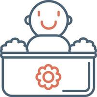 Baby Bath Vector Icon