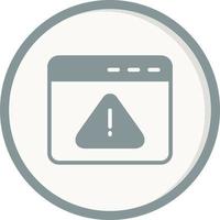 Warning Browser Vector Icon