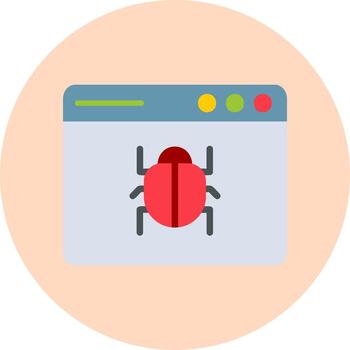 Web Bug Vector Icon