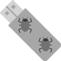 Virus Pendrive Vector Icon