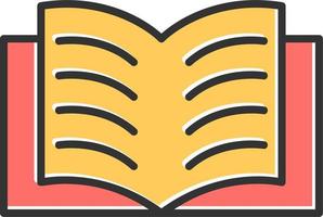 Open Book Vector Icon