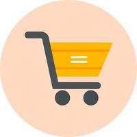 icono de vector de carrito de compras