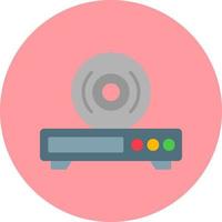 icono de vector de reproductor de cd