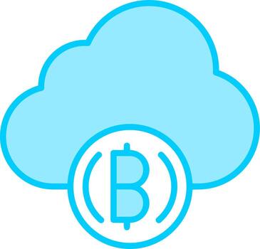 icono de vector de nube