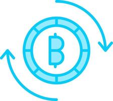 Bitcoin Exchange Vector Icon