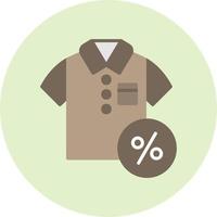 Discounted Tshirt Vector Icon