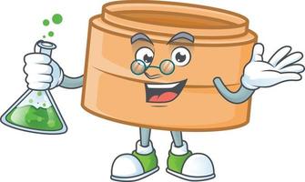 Dimsum basket cartoon character style vector