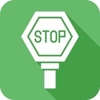 icono de vector de señal de stop