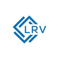 LRV letter logo design on white background. LRV creative circle letter logo concept. LRV letter design. vector