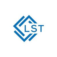 LST letter logo design on white background. LST creative circle letter logo concept. LST letter design. vector