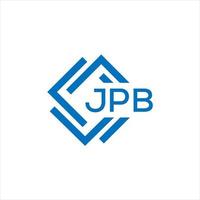 jpb letra logo diseño en negro antecedentes. jpb creativo circulo letra logo concepto. jpb letra diseño. vector