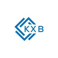 kxb letra logo diseño en blanco antecedentes. kxb creativo circulo letra logo concepto. kxb letra diseño. vector