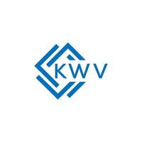 kwv letra logo diseño en blanco antecedentes. kwv creativo circulo letra logo concepto. kwv letra diseño. vector