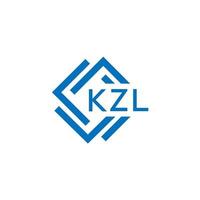KZL letter logo design on white background. KZL creative circle letter logo concept. KZL letter design. vector