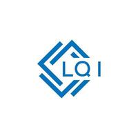 LQI letter logo design on white background. LQI creative circle letter logo concept. LQI letter design. vector