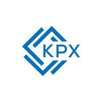 kpx letra logo diseño en blanco antecedentes. kpx creativo circulo letra logo concepto. kpx letra diseño. vector