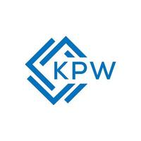 KPw letter logo design on white background. KPw creative circle letter logo concept. KPw letter design. vector