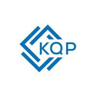 kqp letra logo diseño en blanco antecedentes. kqp creativo circulo letra logo concepto. kqp letra diseño. vector