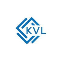 KVL letter logo design on white background. KVL creative circle letter logo concept. KVL letter design. vector